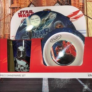 STAR WARS 3 piece dinnerware set